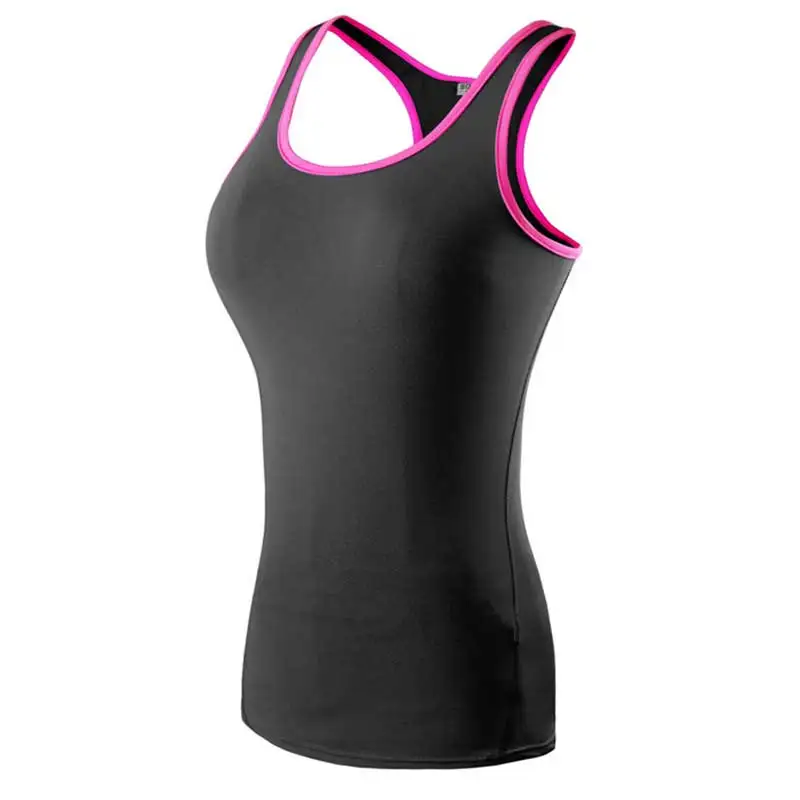 

Women Pro Quick Dry Compress Fitness Sporting Tank Top Exercise Runs Yogaing Workout Vest Gymming T Shirt Bodybuilding Tee 2002