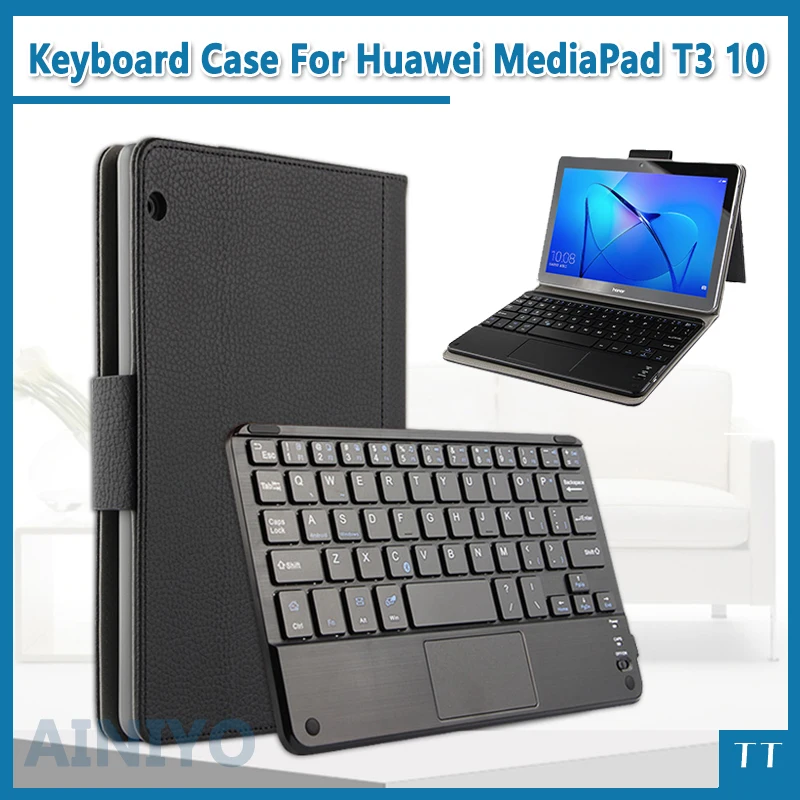 Чехол с клавиатурой Bluetooth для Huawei MediaPad T3 10 чехол планшетов беспроводной 9 6 дюйма 2