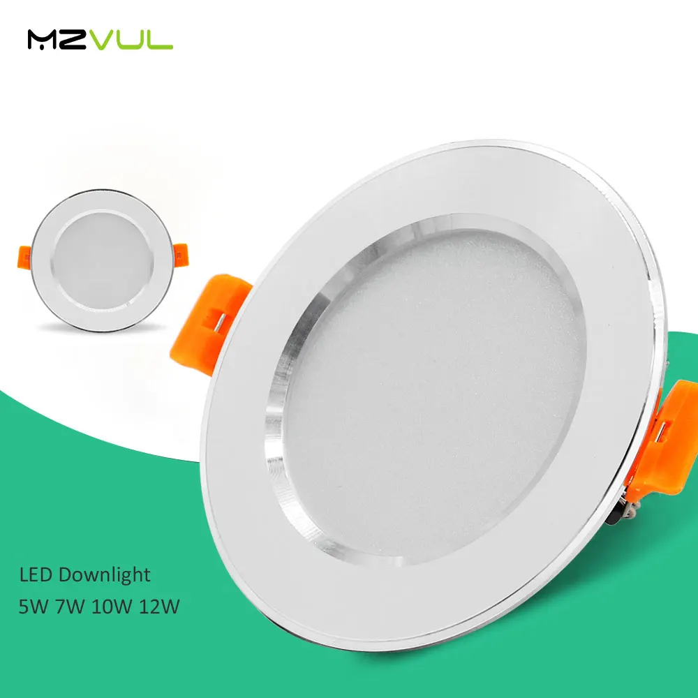 Светодиодный потолочный светильник Круглый Потолочный встраиваемый 5730SMD 12 Вт 10 7