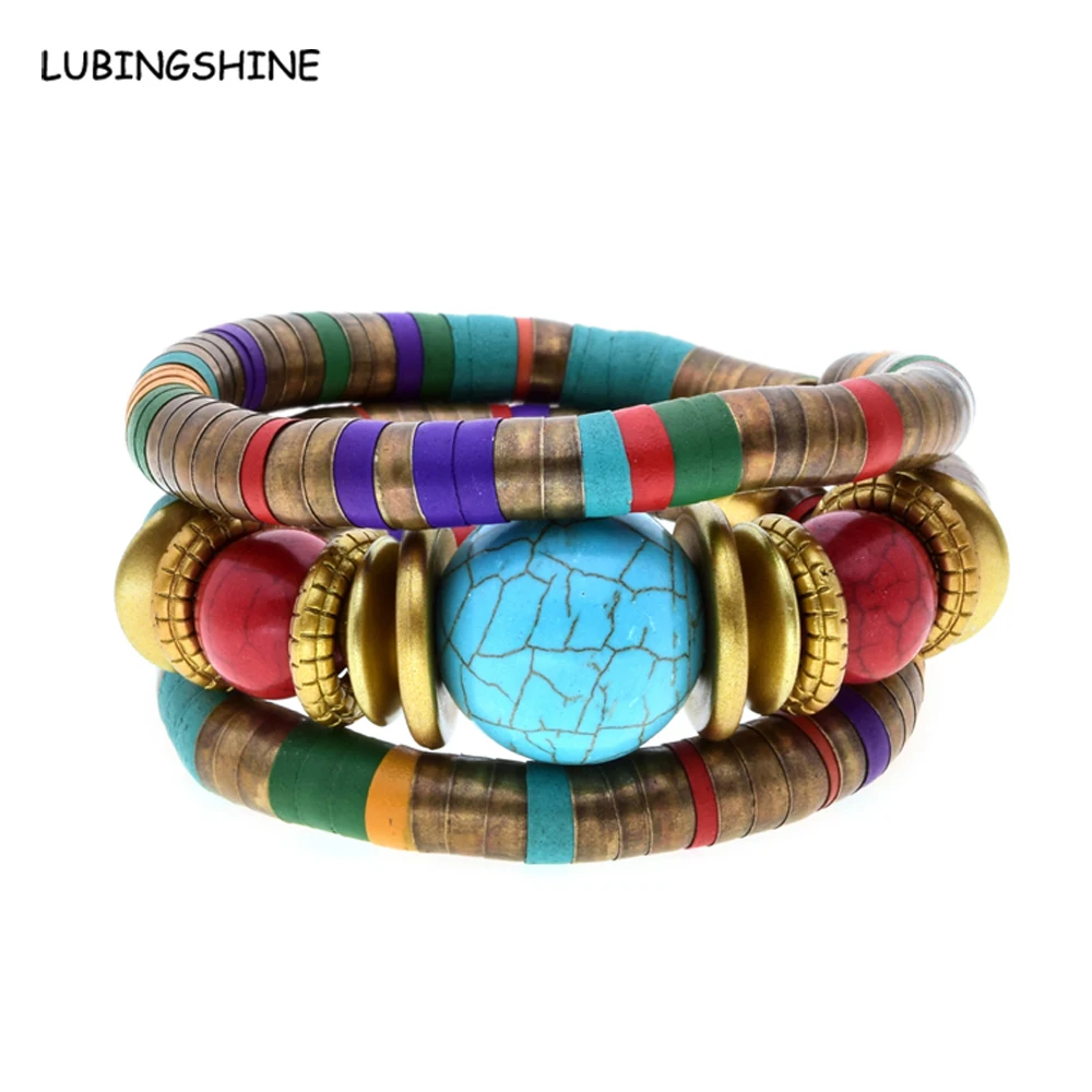 LUBINGSHIN Тибетский античный бронзовый Змеиный браслет ювелирные изделия