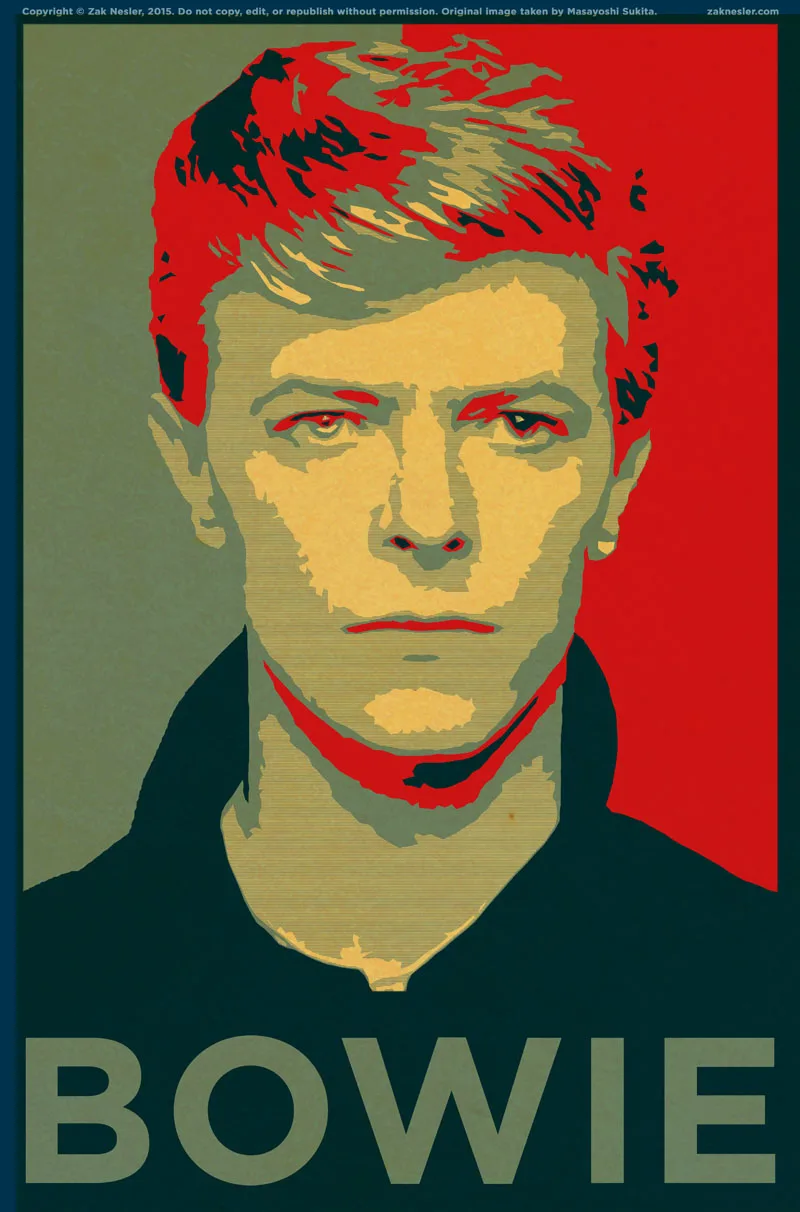 A014 ВИНТАЖНЫЙ ПЛАКАТ DAVID-BOWIE художественный Печатный Ретро плакат домашний декор комнаты декоративная живопись винтажная Настенная картина - Цвет: A014