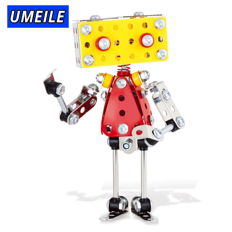 Бренд UMEILE 3 стиль Робот 3D металлическая головоломка гайка винт сборка подарок для