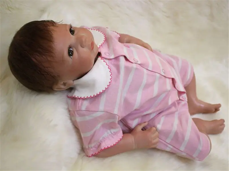 

50cm Silicone reborn baby doll toy newborn princess babies doll bebe reborn girls bonecas birthday gift present play house toy
