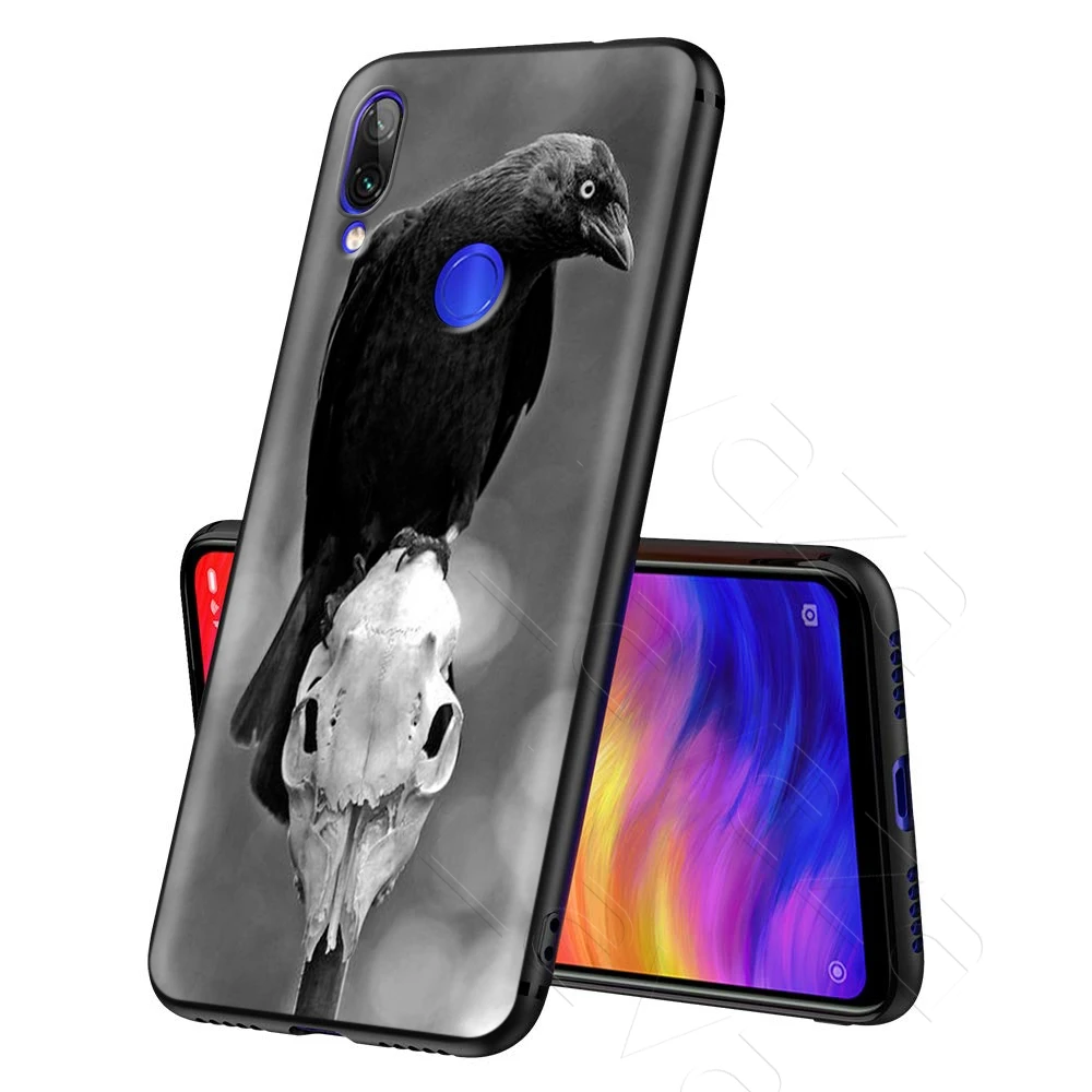 Чехол Lavaza череп ворона лунный свет для Xiao mi Red mi Note 8 Pro mi MAX 3 6 8 9 SE A1 A2 Lite Plus 8A F1