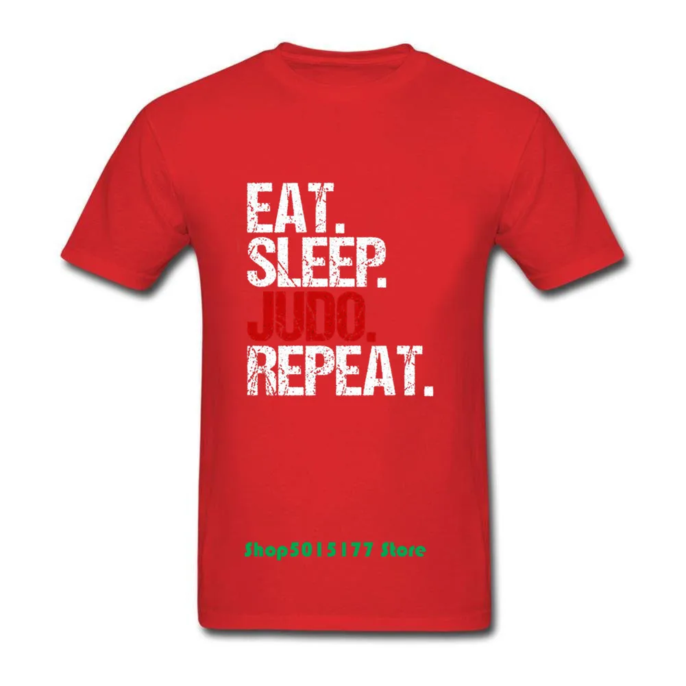 Eat Sleep Judo Repeater футболка с забавным принтом для фанатов дзюдо мужская Повседневная