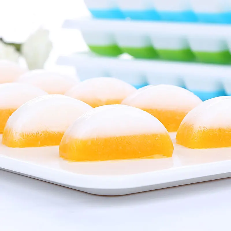 18 сеток Силиконовый Лоток с формой для кубиков льда прозрачной крышкой