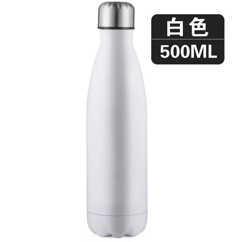 Glossy White 350 мл емкость из нержавеющей стали, теплоизолирующая чайник для сохранения пули чашка для использования на ходу бутылка для напитков Вакуумная чашка подарок заказной логотип надписи - Цвет: Glossy White