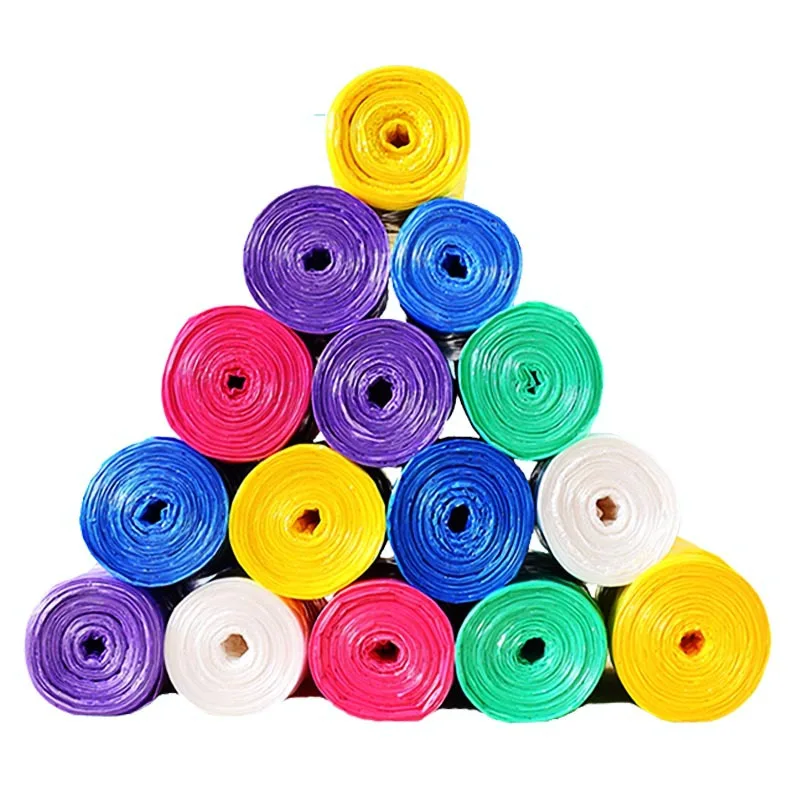 

2 Rolls/Pack(20pcs/Roll) 45x50cm Flat Top Type Color Garbage Bag Disposable Household Large Plastic Bag Trash Bags