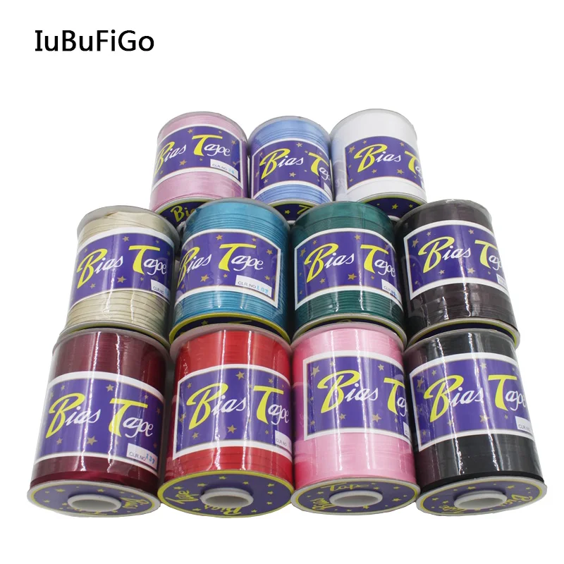 

100 Yards Polyester 5/8"(15mm) Satin Bias Tape Ribbon Binding Solid Color For DIY Garment Sewing And Trimming
