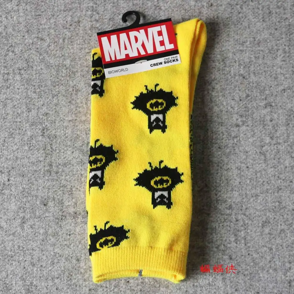 3 Герой комиксов Marvel General/Носки Теплые повседневные носки до колена с рисунком Железного человека Капитана Америки - Цвет: 3