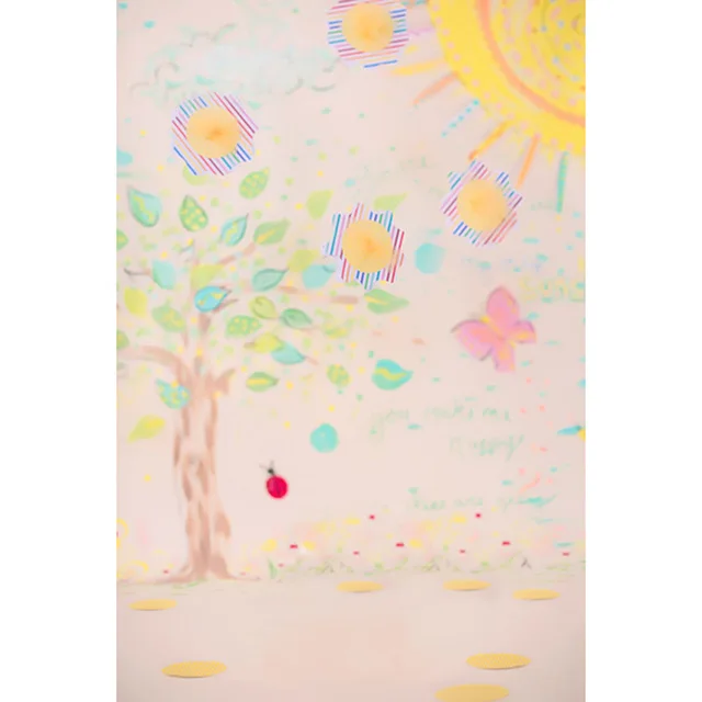 

Vinyl Photography Background fresh Spring Tree Butterfly Computer Printed Children Backdrops for Photo Studio