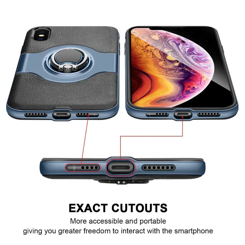 Чехол для iPhone 11 Pro XS чехол для MAX XR Гибридный кольцо Броня Держатель подставка противоударный чехол для iPhone 8 7 6 6s Plus SE 5S X Чехол