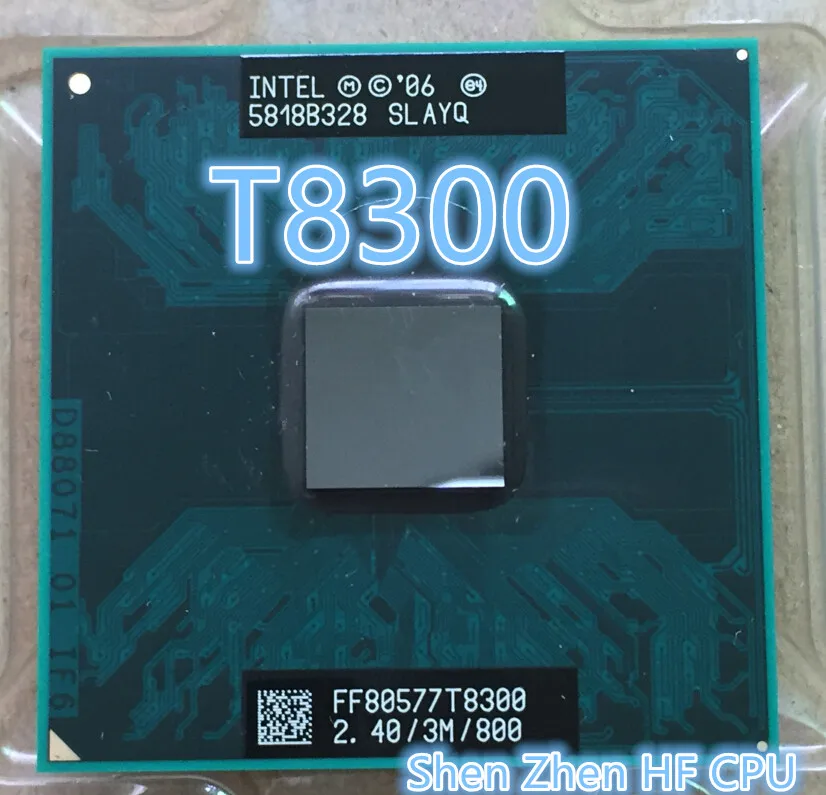 Intel Core Duo T8300 t8300 CPU 3M Cache 2.4GHz 800MHz FSB Dual-Core Laptop processor | CPUs