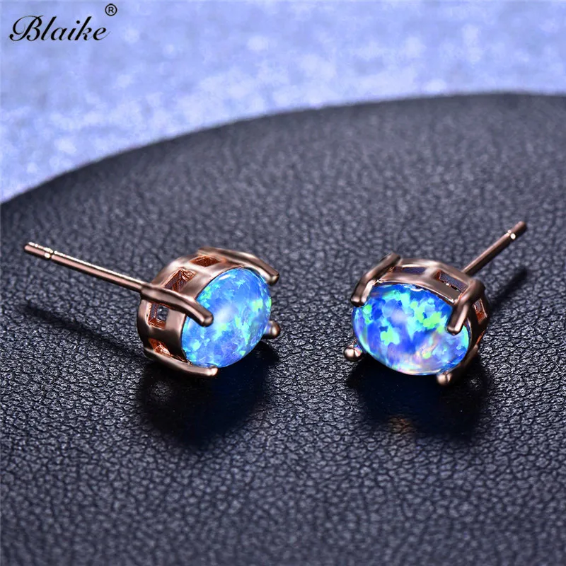 Blaike Boutique синий/белый овальный цвет фотоэлемент для женщин розовое золото