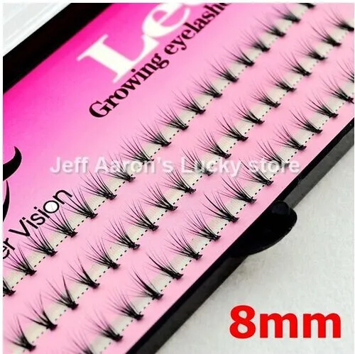 3 лотка 57 натуральных длинных черных отдельных накладных ресниц набор для