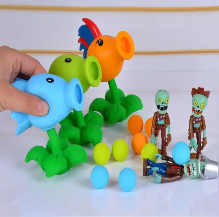 PVZ Растения против Зомби Peashooter ПВХ фигурка модель игрушки высококачественные игрушки подарки игрушки для детей
