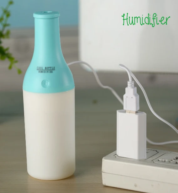 

5V USB Tabletou LED light Bottle Humidifier Ultrasonic for Car Office Home