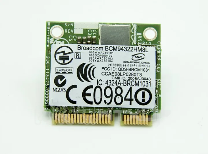 BroadCom BCM94322HM8L Половина мини PCI Express беспроводной WLAN Wifi карты SPS:504664 001 аккумулятор