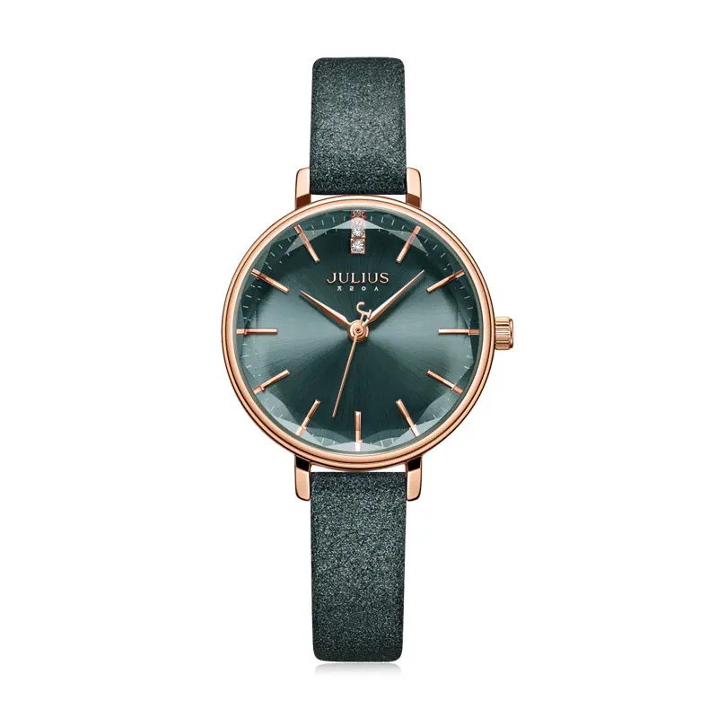 Julius часы Роскошные и доступные женские Sunray Dial Sparkling Glass привлекательные Montre