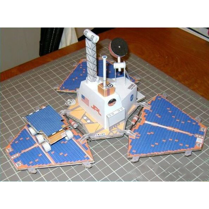 Бумажная 3d-модель Mars Pathfinder + Martian Rover в масштабе 1:12 игрушка ручной работы сделай