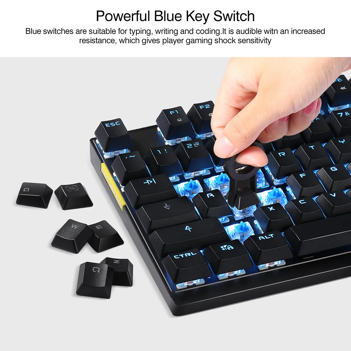 Motospeed GK82 тип-c игровая/Офисная Клавиатура 87Key красный переключатель 2,4G Беспроводная/Проводная Механическая клавиатура перезаряжаемая подсветка