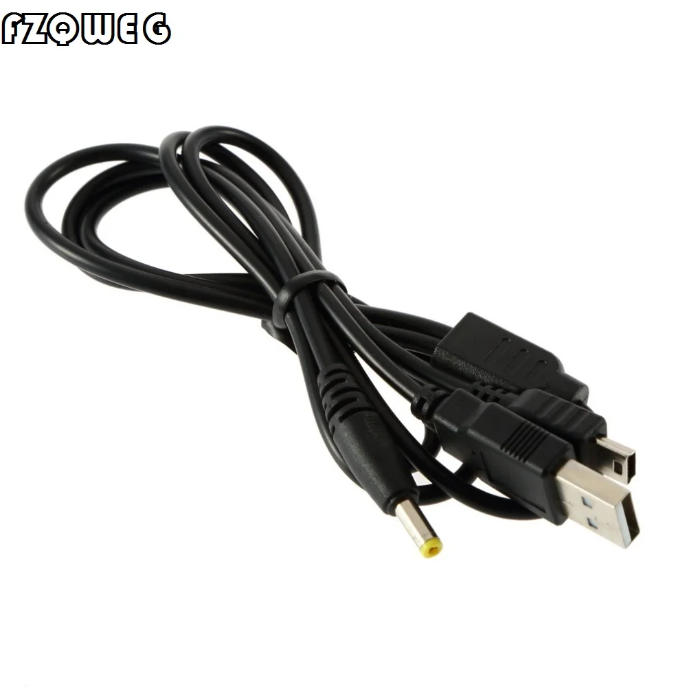 FZQWEG 10 PCS 1.2M Newest Charger Power 2 in 1 USB Data Charge Cable Cord for Sony PSP 2000 3000 Game Console