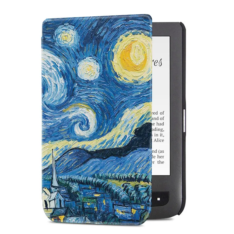 Starry Sky Aroita магнитные окрашенный чехол для карманной книги 626/624/625/614/626 Плюс/640 и карманной книги сенсорные Lux2/3 и Basic2/3 электронная книга - Цвет: Starry Sky