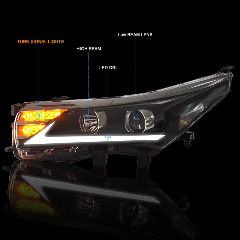 Фары для Toyota Corolla фары в сборе для Lexus style