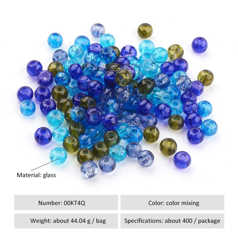 Hoomall 400 шт. 4 мм ColorfulGlass бусины Magic самодельные набор для ручной работы подарки