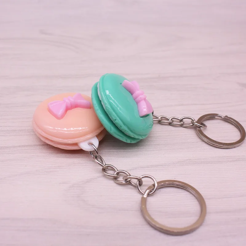20 шт. полимерные брелки Macaron для ключей милая сумка макарун очаровательный брелок