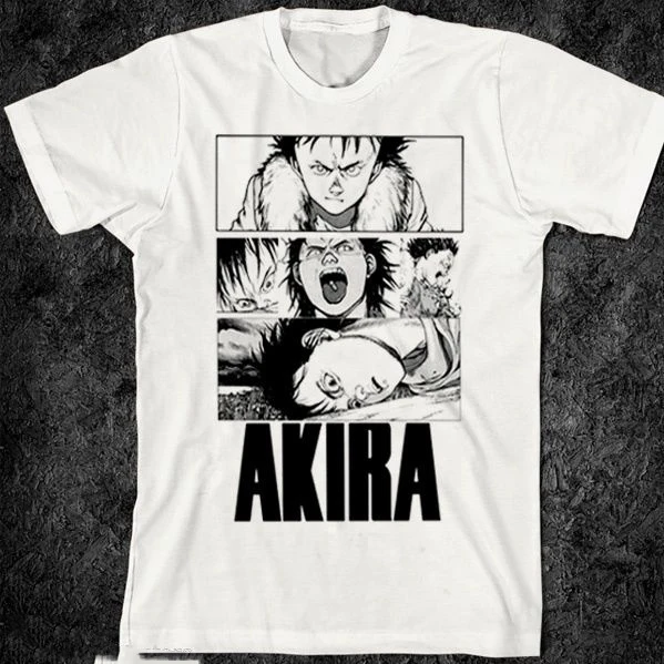 Футболка Акира Videogame Anime Singlet хлопковая скидка популярный новый топ с круглым