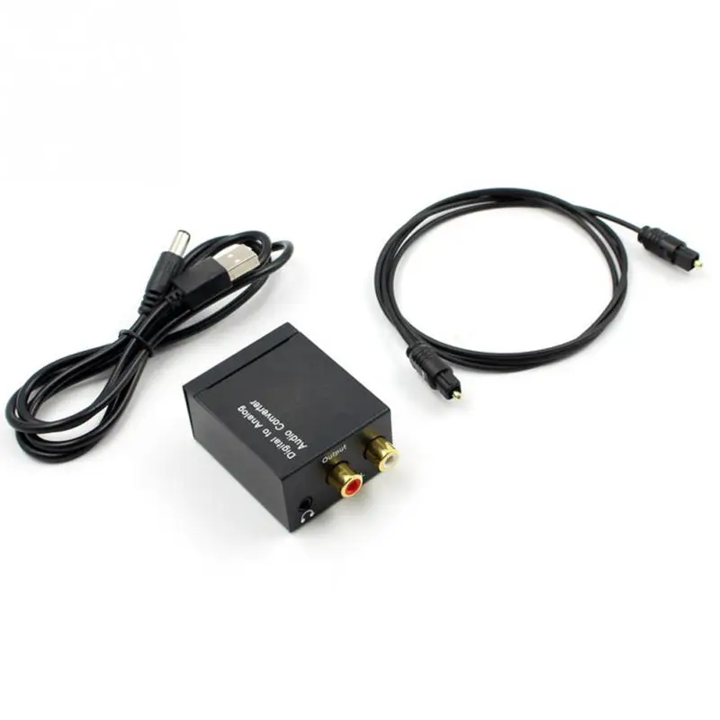 DC5V Цифровой оптический коаксиальный Toslink в аналоговый аудио конвертер адаптер L/R