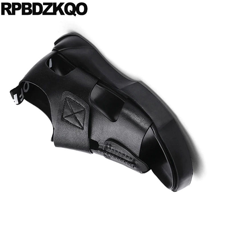 Сандалии мужские из натуральной кожи модельные дизайнерские пляжные мягкие