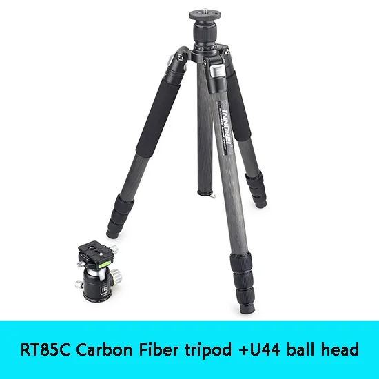 RT85CAddU44Head INNOREL RT85C 25 кг медведь углеродного волокна штатив для цифровой DSLR камеры сверхмощный монопод профессиональный двойной панорамный шаровой головкой - Цвет: RT85CAddU44Head