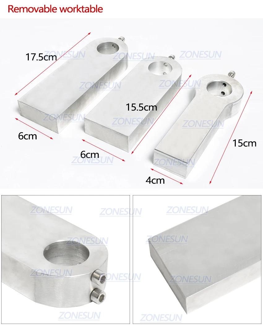 ZONESUN машина для горячего тиснения фольгой аксессуар Запасные Части положение держатель рулона фольги держатель Т-образной паз верстак нагревательный элемент