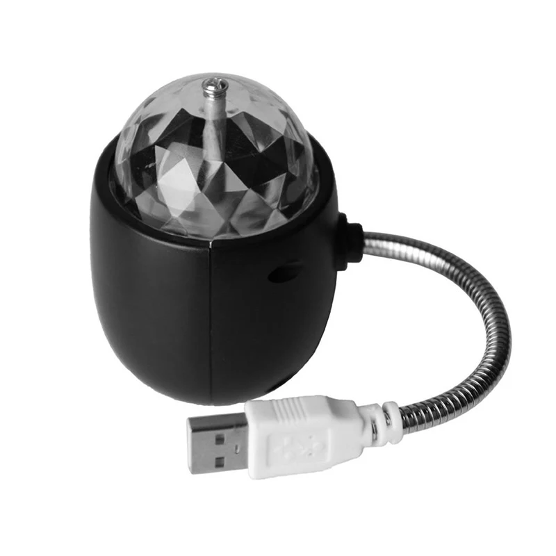 USB 4W RGB Светодиодный сценический светильник кристалл магический шар лазерный