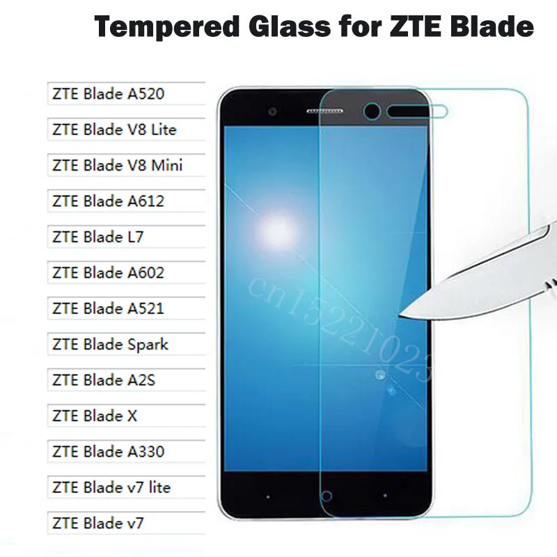 Прозрачное Стекло экрана для ZTE Blade A520 V8 Lite Mini A612 L7 A602 A521 Spark A2S X A330 v7 lite защита экрана сотового телефона>