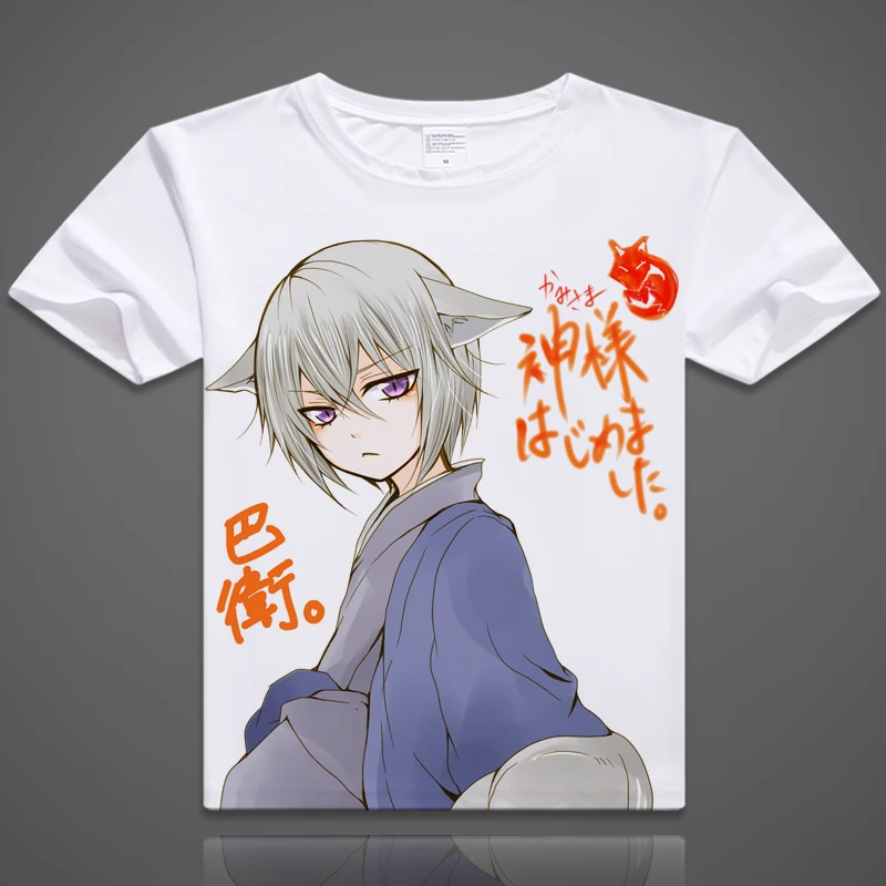 

Футболки Love Kamisama Hajimemashita футболка «поцелуй», новый костюм аниме ТОМО косплей, летние мужские и женские топы с коротким рукавом, футболки
