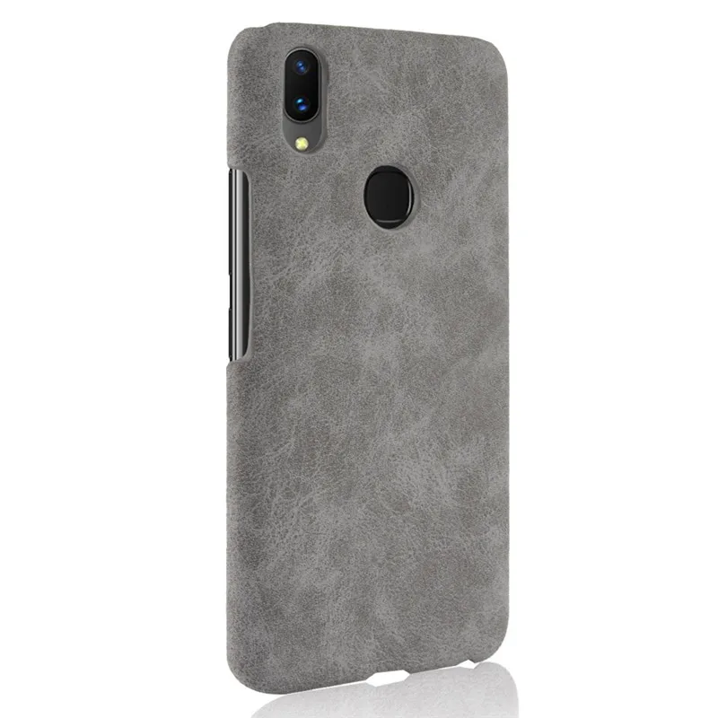For Vivo V9 Case PU Leather Hard Plastic Back Cover Phone V 9 Youth 1723 VivoV9 6.3 inch |