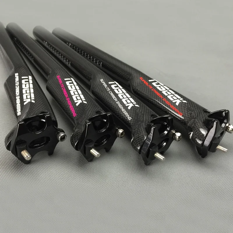 TOSEEK карбоновый Подседельный штырь для велосипеда MTB дорожный велосипед