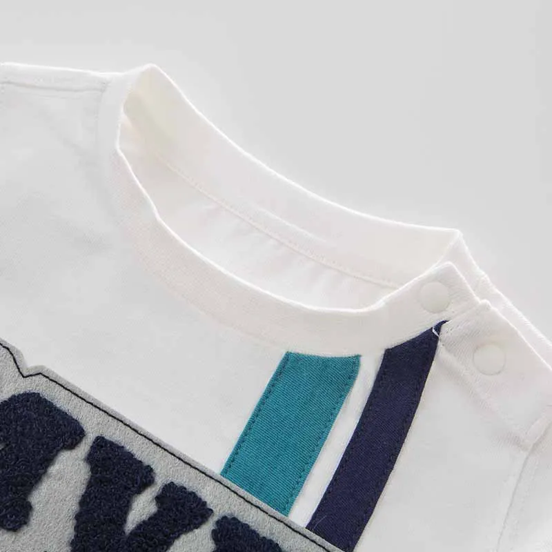 DBA7784 dave bella autumn baby boys clothes children printing T shirts high quality tee kids fashion tops | Детская одежда и обувь