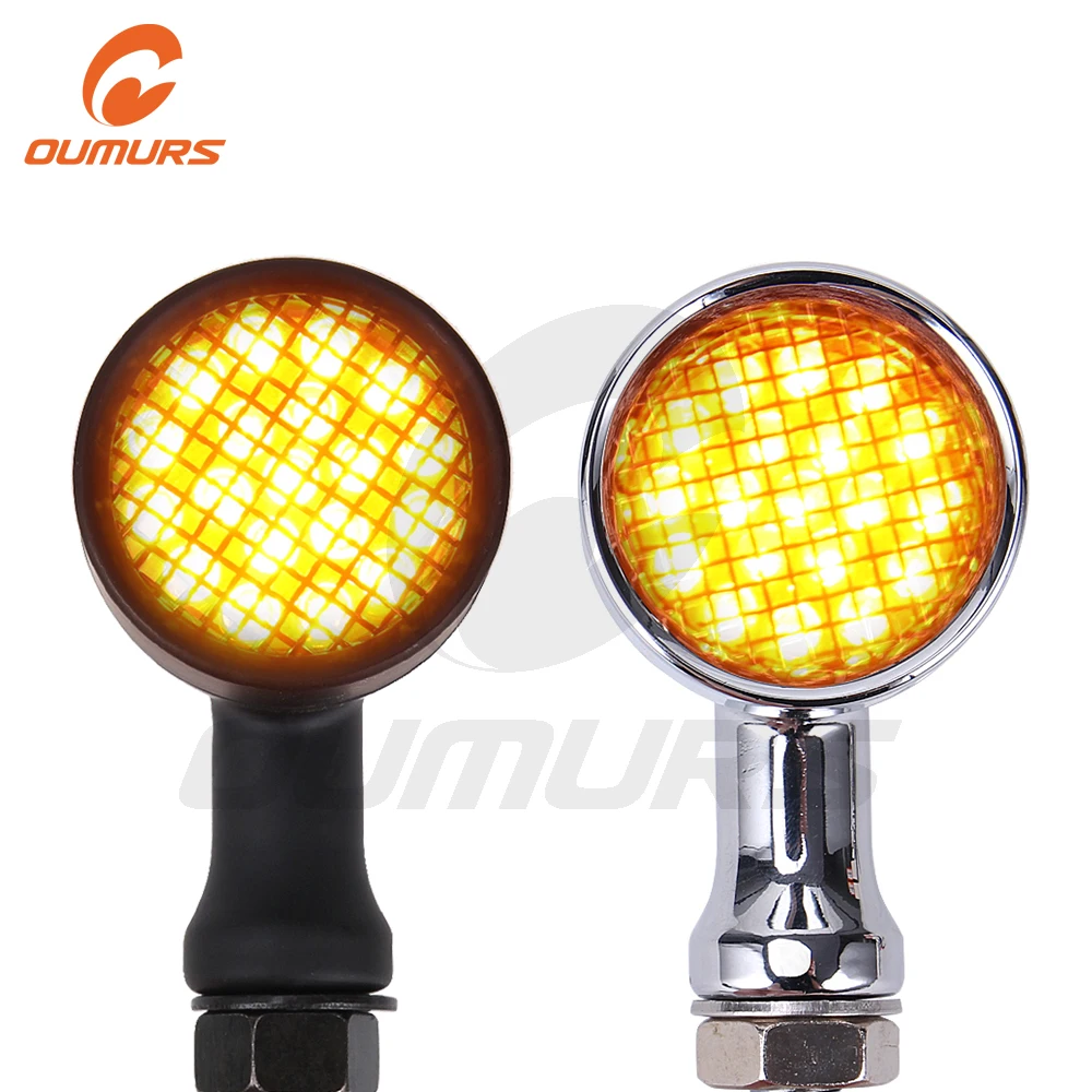 OUMURS 2 шт. мотоцикл 20 LED пули указатель поворота светильник тормозной индикатор для