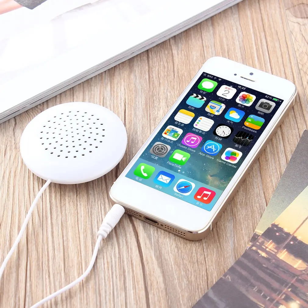 Мини Подушка-динамик для MP3 MP4 плеера iPhone iPod CD Радио Белый Удобный 3 5 мм аудио