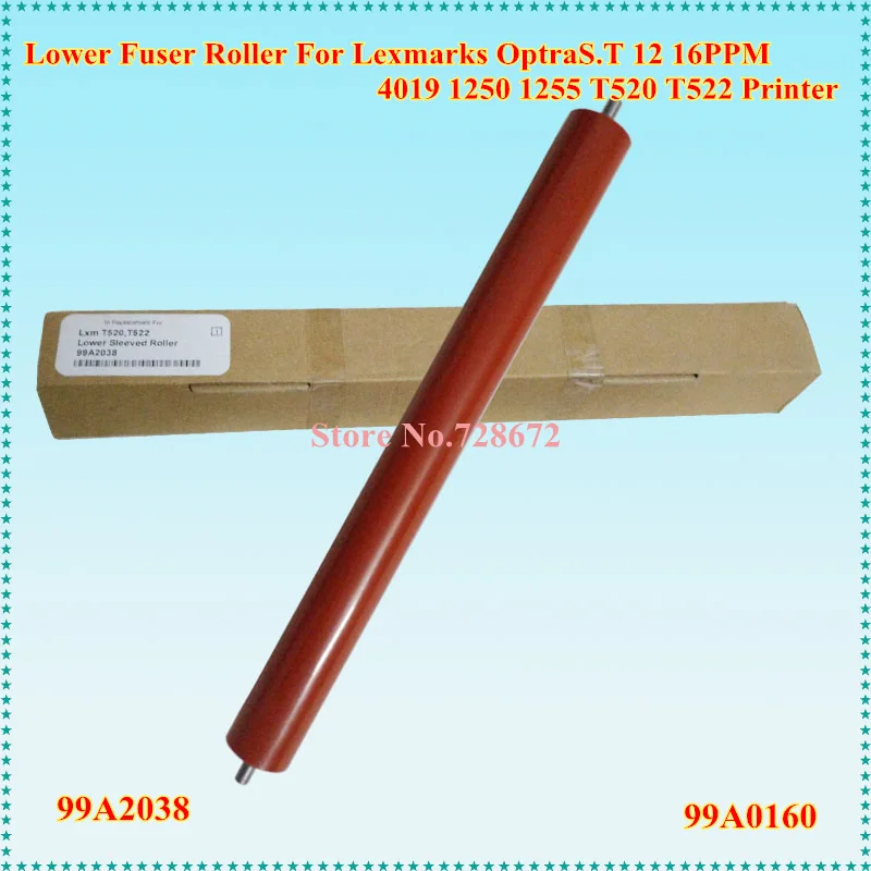 Совместимый ролик с нижней втулкой 99A0160 99A2038 для Lexmarks Optra S.T 12 16PPM 4019 1250 1255 T520 T522