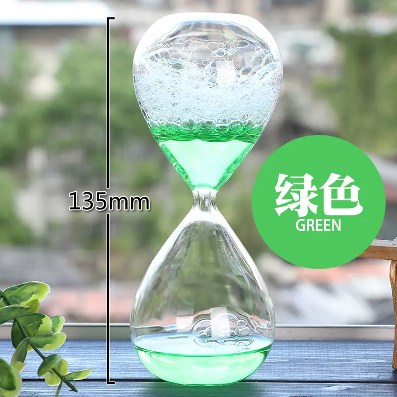 Green Модные жидкие капельки песочные часы таймер подсчета времени песочные часы декоративные песочные часы украшения дома SL-QP - Цвет: Green