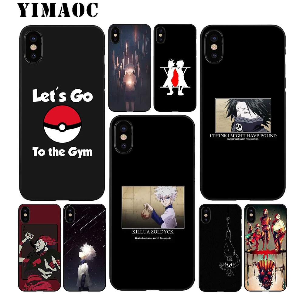 YIMAOC Охотник х киллуа Мягкий ТПУ Черный силиконовый чехол для iPhone X или 10 8 7 6 6S Plus 5 5S
