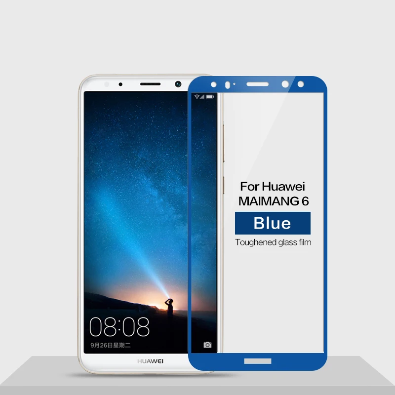 2 шт. закаленное стекло с полным покрытием для Huawei Nova 2i защитная пленка экрана