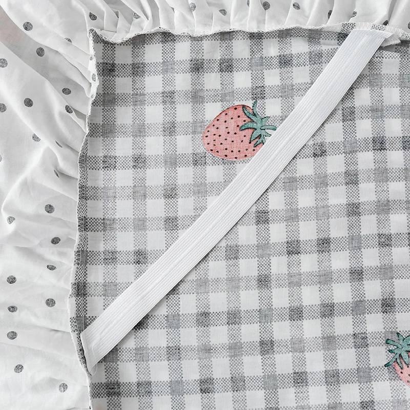 Милый мультфильм постельное белье с изображением клубники комплект для девочек