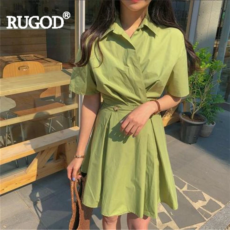 Женское плиссированное платье RUGOD однотонное облегающее повседневное офисное с