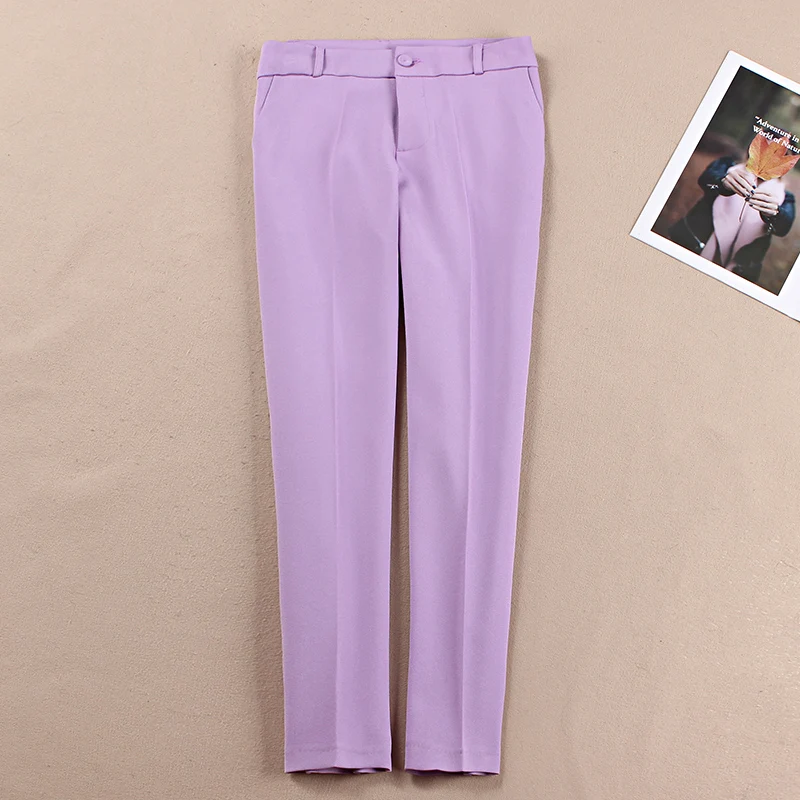 2 piece outfits for women fashion purple suit female professional wear two-piece spring and autumn new | Женская одежда